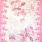Cream & Pink Printed Cotton Suit Set with Linen Cotton Dupatta