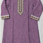 Mob Dupin Silk Threadwork Suit Set with Jaal Dupatta