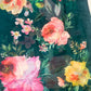 Bottle Green Musleen Silk Suit with Threadwork & Organza Dupatta