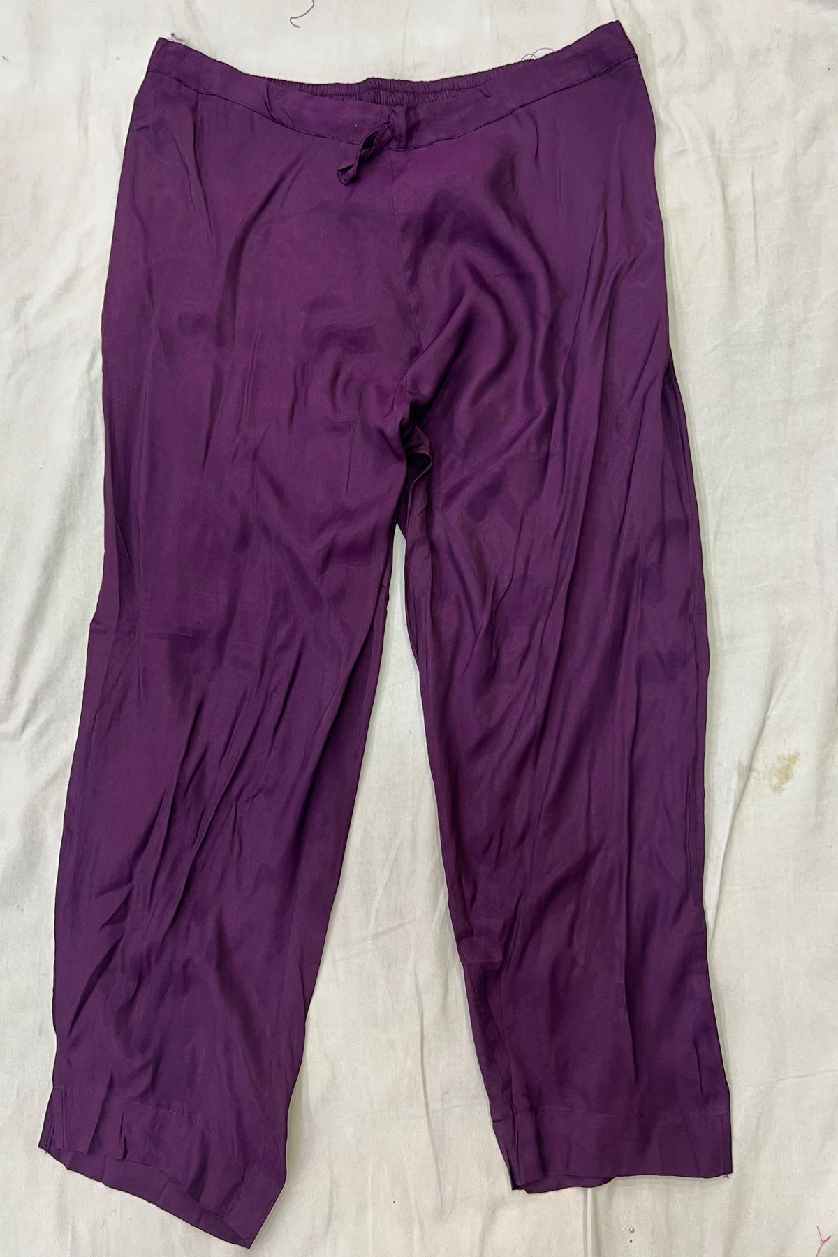 Purple Banarasi Silk Suit Set with Zari Work Dupatta