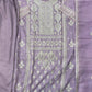 Lavender Burberry Suit Set with Silver Jari & Sippi Work
