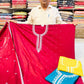Maroon Cotton Shirt, Plain Cotton Bottom & Thread Work Dupatta Suit Set