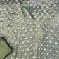 Mehndi Green Silk & Butter Crepe Suit Set with Organza Juri Work Dupatta