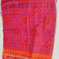 Rani Pink Shimmer Organza Suit Set with Printed Dupatta