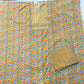 Dark Mehndi Cotton Suit Set with Printed Cotton Dupatta