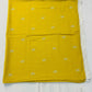 Mustard Yellow Threadwork Kurta Set with Cotton Bottom & Dupatta