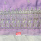 Lavender Organza Embroidered Suit Set