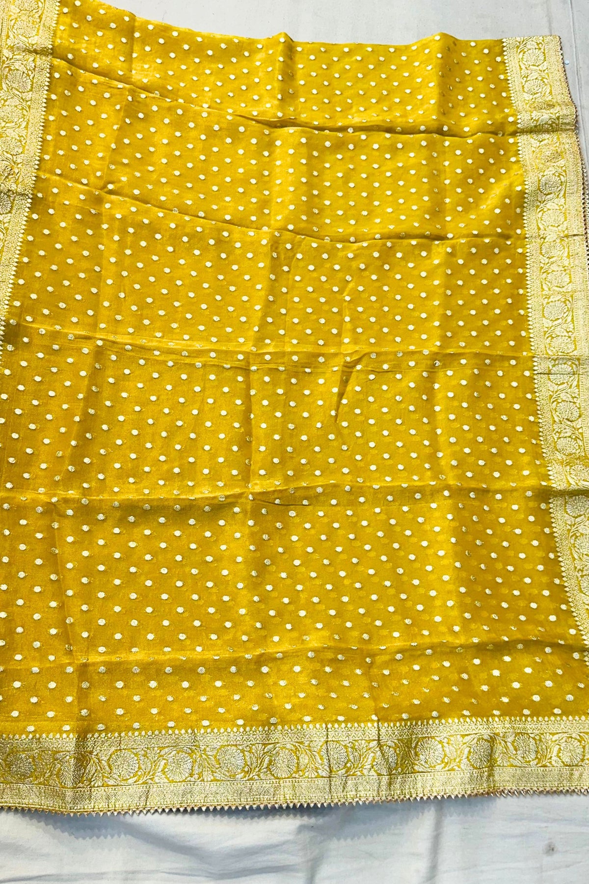 Premium Fendi Silk Suit Set with Nalki & Pearl Handwork