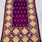 Royal Purple Diamond-Pattern Embroidered Unstitched Suit with Matching Dupatta